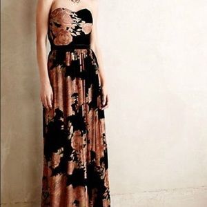 COPY - Anthropologie Velvet Floral Dress by Erin